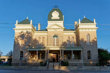 Foto de Ozona, Texas - 17 de octubre de 2021: Palacio de Justicia del Condado de Crockett - Imagen libre de derechos
