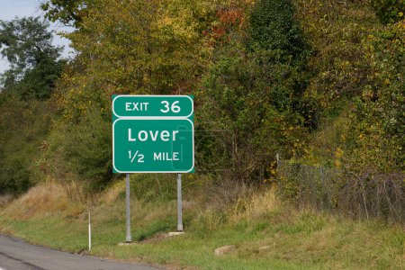 salida 36 de la I-70 hacia Lover, Pennsylvania