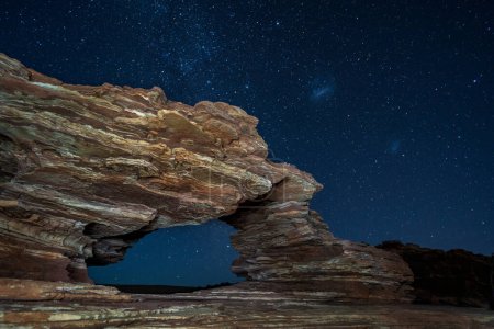 Photo for Natures Window at night in Kalbarri National Park, Western Australia. - Royalty Free Image