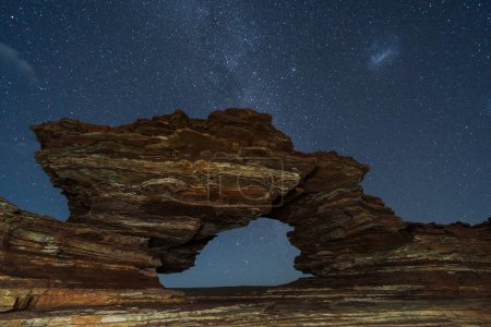 Photo for Natures Window at night in Kalbarri National Park, Western Australia. - Royalty Free Image
