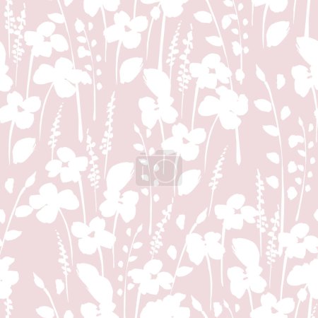 Illustration for Floral seamless pattern. Vector design for paper, cover, fabric, interior decor and other users - Royalty Free Image