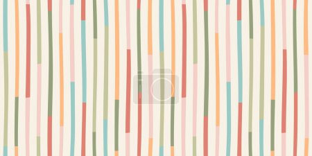 Illustration for Abstract seamless pattern with stripes. Retro style. Modern abstract design for paper, cover, fabric, interior decor and other use. - Royalty Free Image