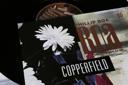 Photo for Viersen, Germany - May 9. 2023: Closeup of german band Phillip Boa and the Voodooclub vinyl record album cover Copperfield from 1988 - Royalty Free Image