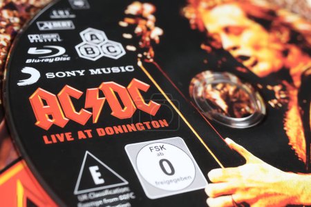 Photo for Viersen, Germany - January 9. 2024: Closeup of AC/DC band DVD album cover Live in Donington 1991 - Royalty Free Image