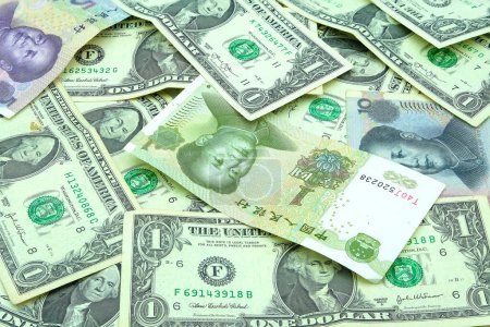 Money  Dollar, USA and China, currency exchange concept