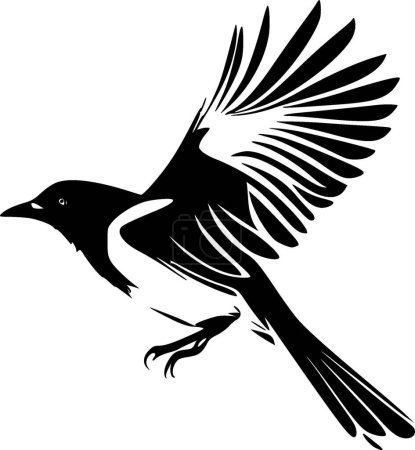 Illustration for Magpie - high quality vector logo - vector illustration ideal for t-shirt graphic - Royalty Free Image