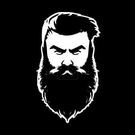 Beard - high quality vector logo - vector illustration ideal for t-shirt graphic