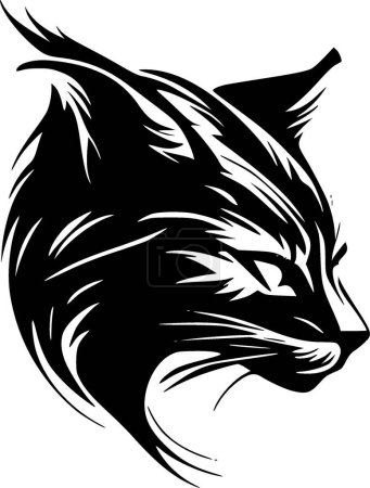 Illustration for Wildcat - minimalist and flat logo - vector illustration - Royalty Free Image