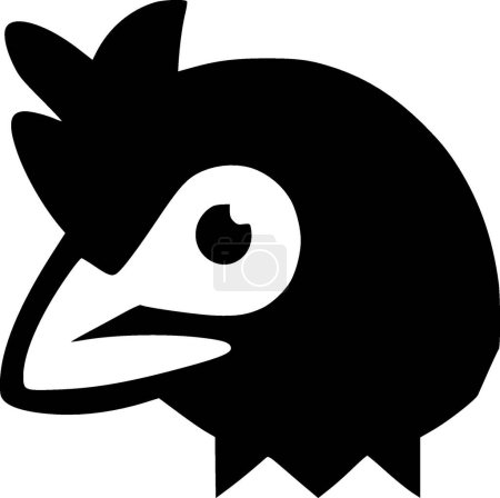 Illustration for Chicken - minimalist and flat logo - vector illustration - Royalty Free Image