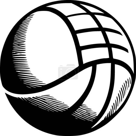Téléchargez les illustrations : Volleyball - logo vectoriel de haute qualité - illustration vectorielle idéale pour le t-shirt graphique - en licence libre de droit