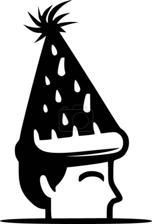 Illustration for Birthday - minimalist and simple silhouette - vector illustration - Royalty Free Image