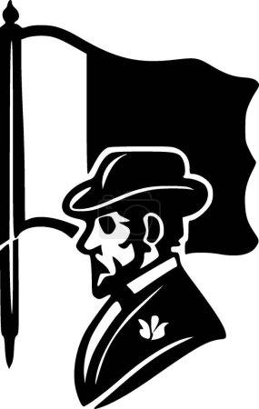 Téléchargez les illustrations : Irlandais - illustration vectorielle en noir et blanc - en licence libre de droit
