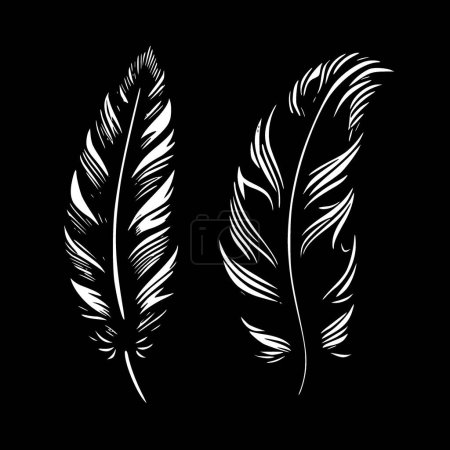 Illustration for Feathers - high quality vector logo - vector illustration ideal for t-shirt graphic - Royalty Free Image