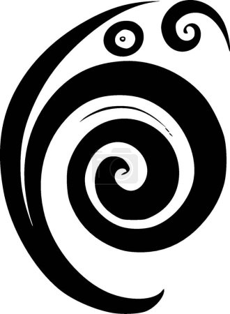 Ilustración de Remolinos - logo minimalista y plano - ilustración vectorial - Imagen libre de derechos
