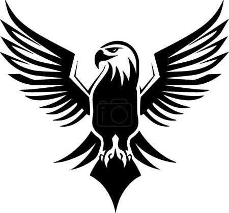 Águila - silueta minimalista y simple - ilustración vectorial