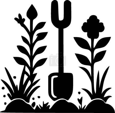 Ilustración de Jardinería - logotipo vectorial de alta calidad - ilustración vectorial ideal para gráficos de camisetas - Imagen libre de derechos