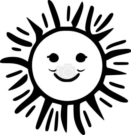 Ilustración de Sunshine - logotipo vectorial de alta calidad - ilustración vectorial ideal para el gráfico de camisetas - Imagen libre de derechos