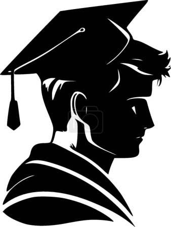Illustration for Graduate - high quality vector logo - vector illustration ideal for t-shirt graphic - Royalty Free Image