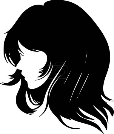 Cheveux - logo vectoriel de haute qualité - illustration vectorielle idéale pour t-shirt graphique