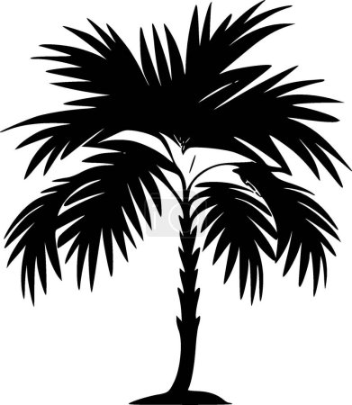 Illustration for Palm - minimalist and simple silhouette - vector illustration - Royalty Free Image