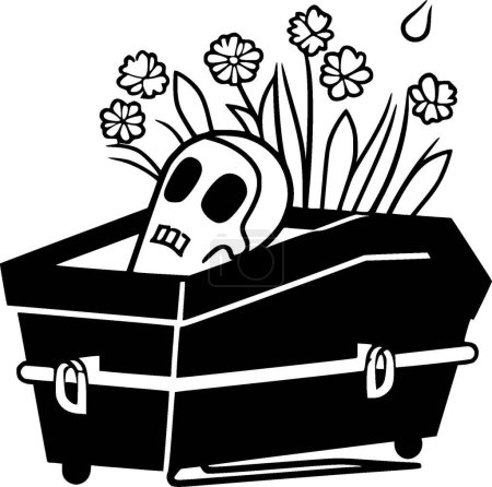 Illustration for Funeral - high quality vector logo - vector illustration ideal for t-shirt graphic - Royalty Free Image
