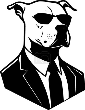 Illustration for Pitbull - high quality vector logo - vector illustration ideal for t-shirt graphic - Royalty Free Image