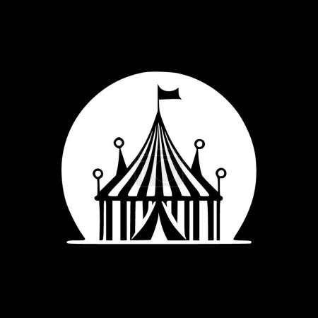Ilustración de Circo - silueta minimalista y simple - ilustración vectorial - Imagen libre de derechos