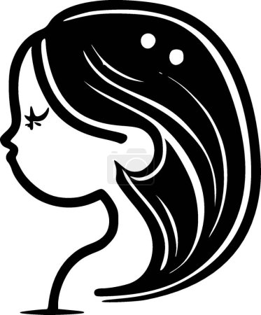 Illustration for Pregnancy - minimalist and flat logo - vector illustration - Royalty Free Image