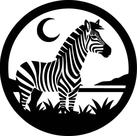 Illustration for Safari - minimalist and flat logo - vector illustration - Royalty Free Image