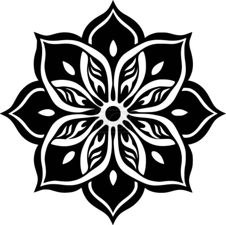 Ilustración de Mandala - logotipo vectorial de alta calidad - ilustración vectorial ideal para el gráfico de camisetas - Imagen libre de derechos