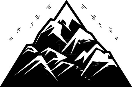Ilustración de Montañas - logotipo vectorial de alta calidad - ilustración vectorial ideal para el gráfico camiseta - Imagen libre de derechos