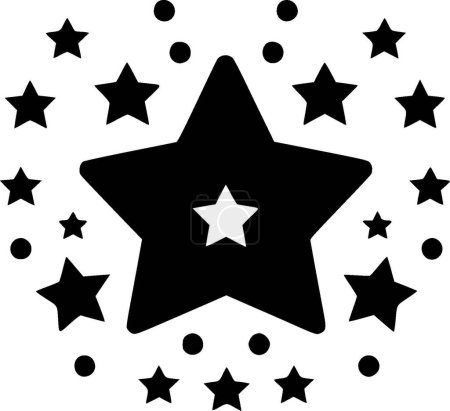 Ilustración de Estrellas - logotipo vectorial de alta calidad - ilustración vectorial ideal para el gráfico de camisetas - Imagen libre de derechos