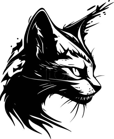 Ilustración de Wildcat - logotipo vectorial de alta calidad - ilustración vectorial ideal para el gráfico de camisetas - Imagen libre de derechos