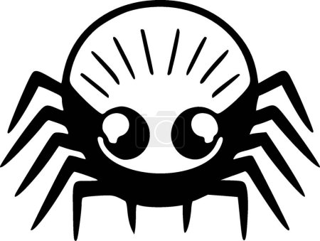 Illustration for Spider - minimalist and simple silhouette - vector illustration - Royalty Free Image