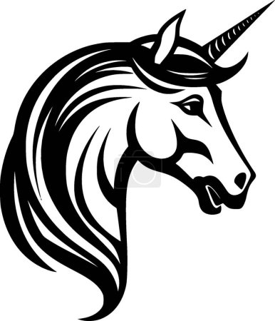 Ilustración de Unicornio - logotipo vectorial de alta calidad - ilustración vectorial ideal para el gráfico de camisetas - Imagen libre de derechos