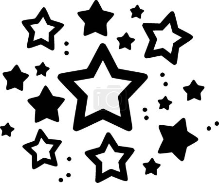 Ilustración de Estrellas - logotipo vectorial de alta calidad - ilustración vectorial ideal para el gráfico de camisetas - Imagen libre de derechos