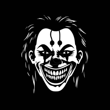 Illustration for Clown - minimalist and flat logo - vector illustration - Royalty Free Image