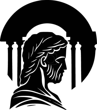 Ilustración de Griego - logotipo vectorial de alta calidad - ilustración vectorial ideal para gráfico camiseta - Imagen libre de derechos