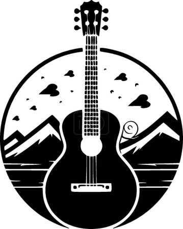 Ilustración de Música - logotipo vectorial de alta calidad - ilustración vectorial ideal para el gráfico de camisetas - Imagen libre de derechos