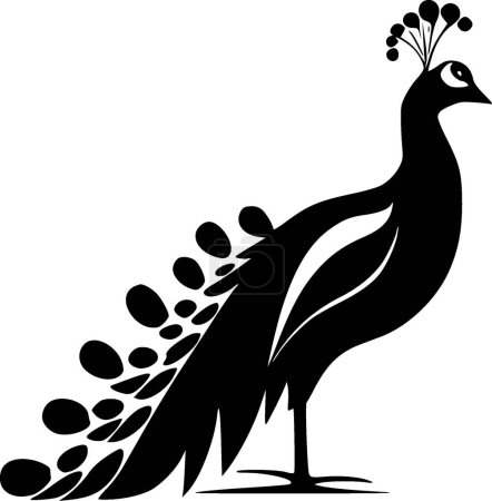 Ilustración de Peacock - logotipo vectorial de alta calidad - ilustración vectorial ideal para el gráfico de camisetas - Imagen libre de derechos