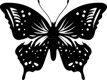 Illustration for Butterfly - minimalist and flat logo - vector illustration - Royalty Free Image