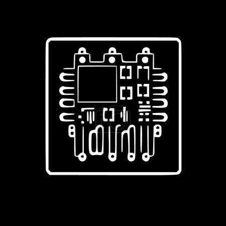 Illustration for Circuit board - high quality vector logo - vector illustration ideal for t-shirt graphic - Royalty Free Image
