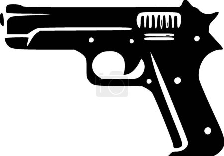 Pistola - logotipo vectorial de alta calidad - ilustración vectorial ideal para el gráfico de la camiseta