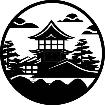 Téléchargez les illustrations : Japon - logo vectoriel de haute qualité - illustration vectorielle idéale pour t-shirt graphique - en licence libre de droit