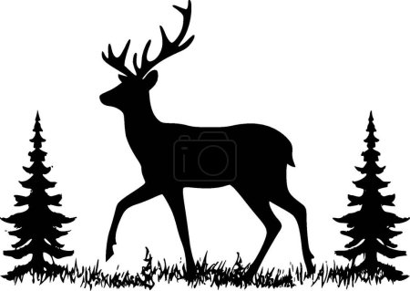 Illustration for Reindeer - high quality vector logo - vector illustration ideal for t-shirt graphic - Royalty Free Image
