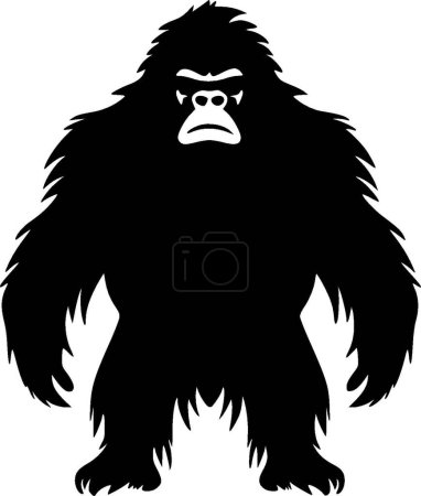 Téléchargez les illustrations : Bigfoot - logo vectoriel de haute qualité - illustration vectorielle idéale pour t-shirt graphique - en licence libre de droit