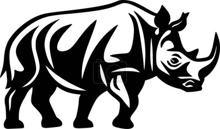 Illustration for Rhinoceros - high quality vector logo - vector illustration ideal for t-shirt graphic - Royalty Free Image