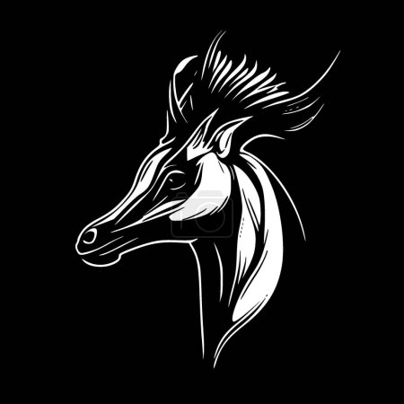 Illustration for Fantasy animals - minimalist and flat logo - vector illustration - Royalty Free Image