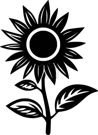 Ilustración de Flor - logotipo vectorial de alta calidad - ilustración vectorial ideal para el gráfico camiseta - Imagen libre de derechos