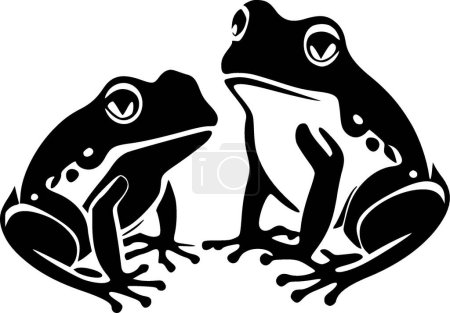 Illustration for Frogs - high quality vector logo - vector illustration ideal for t-shirt graphic - Royalty Free Image